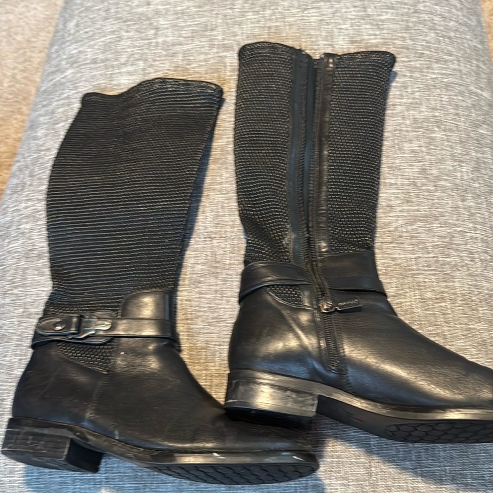 Blondo Vergara Leather Knee High Riding Boots